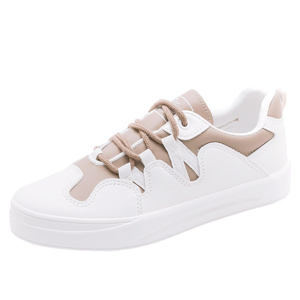 Ženske ležerne tenisice u dvije boje sa vezicama i ravnim đonom