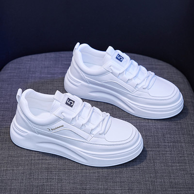 Ležerne ženske tenisice s ravnim potplatom s vezicama