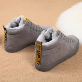 Ženske tenisice od eko brušene kože sa vezicama