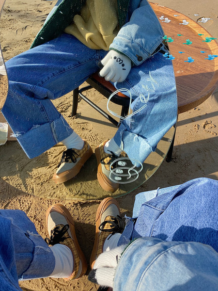 Ženske casual tenisice s vezicama smeđe boje