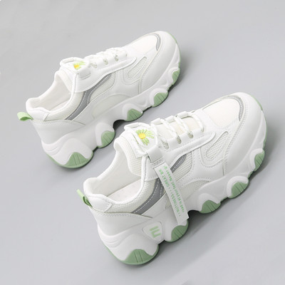 Ženske tenisice od eko kože i tekstila sa vezom