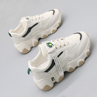 Ženske tenisice od eko kože i tekstila sa vezom