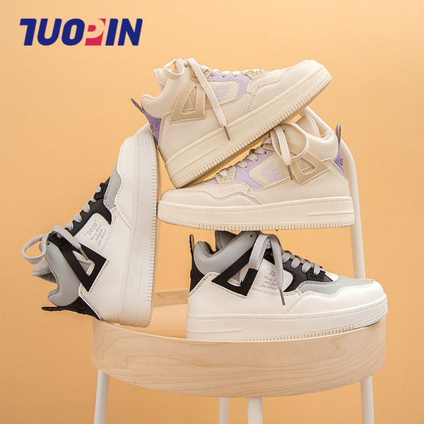 Ženske casual tenisice s visokim đonom i vezicama