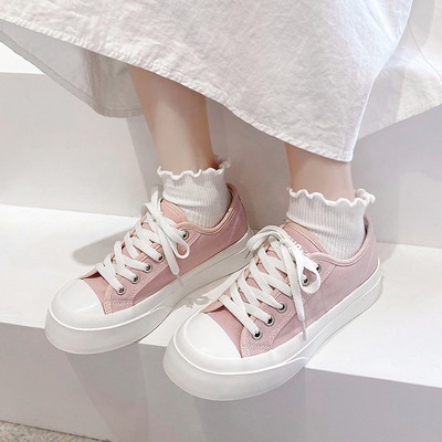 Ležerne ženske tenisice od tekstila s ravnim potplatom