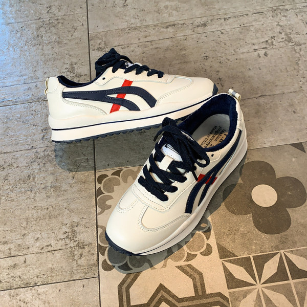 Ženske tenisice od eko kože sa rubovima u boji