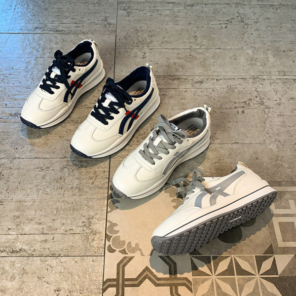 Ženske tenisice od eko kože sa rubovima u boji