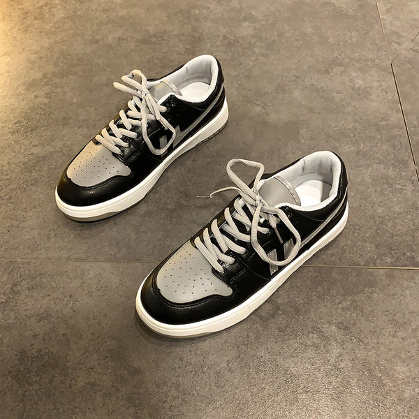 Ženske ležerne kožne tenisice s ravnim potplatom