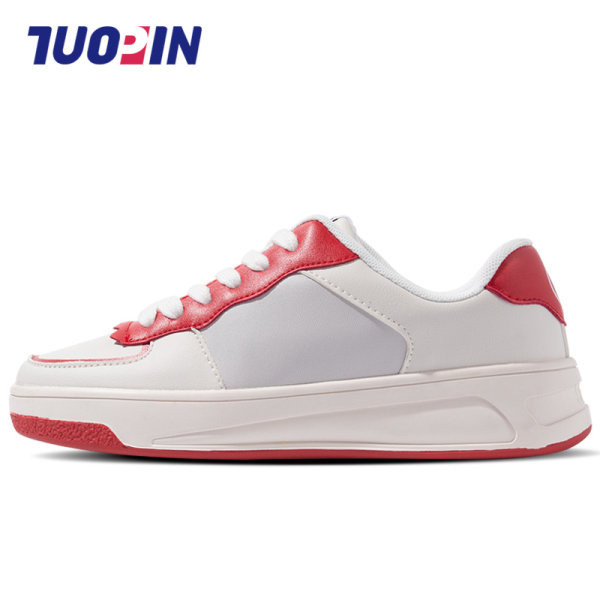 Casual ženske tenisice od umjetne kože - ravni potplat