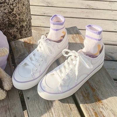 Model nou de adidași de damă din material textil cu talpă plată