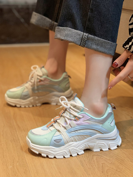 Ležerne ženske tenisice s grubom platformom od 6 cm