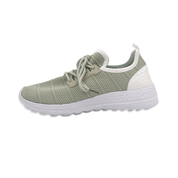 Ženske casual tenisice s vezicama - u bijeloj, crnoj i zelenoj boji