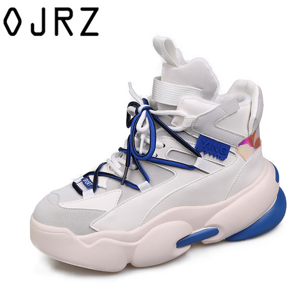 Ženske tenisice sa grubim đonom od eko kože