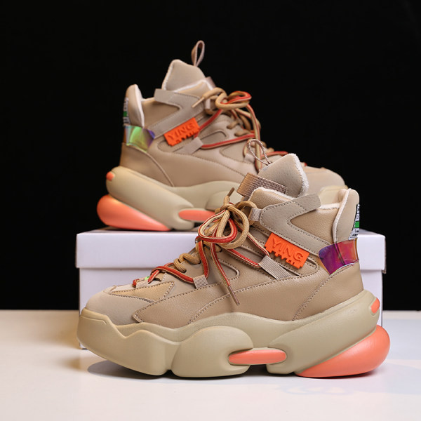 Ženske tenisice sa grubim đonom od eko kože