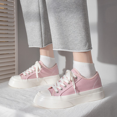 Ženske platnene tenisice s ravnim potplatom