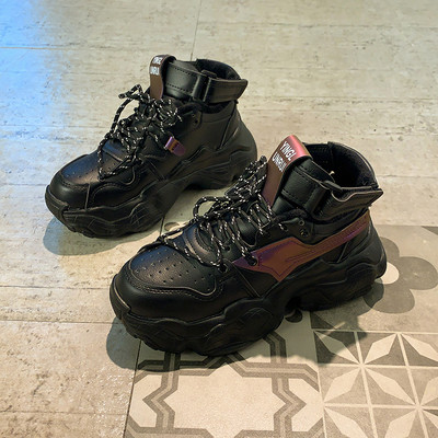 Ležerne ženske tenisice s grubim potplatom - 6 cm