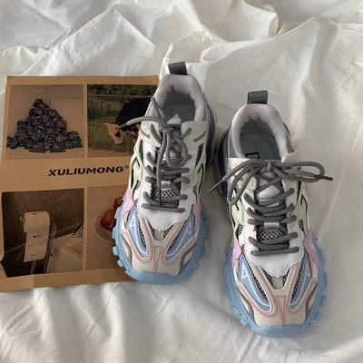 Ženske tenisice s vezicama i đonom u boji