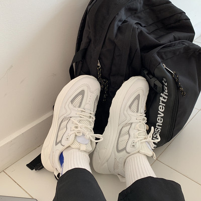 Sportske i ležerne ženske tenisice sa vezicama - bijele boje