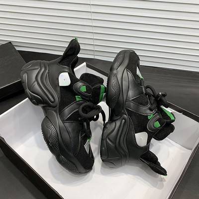 Ženske tenisice od eko brušene kože s platformom od 4 cm