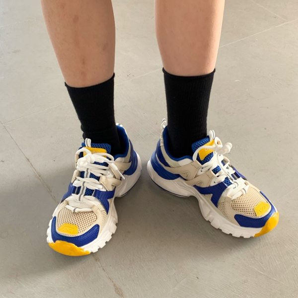 Sportske i ležerne ženske tenisice sa vezicama - plava boja