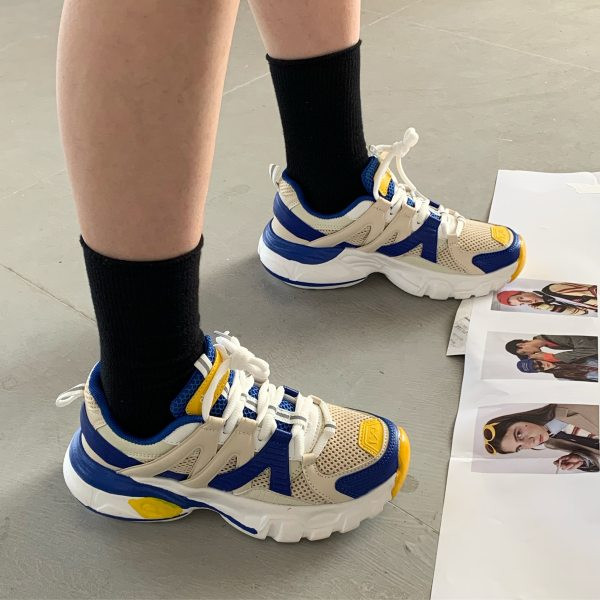 Sportske i ležerne ženske tenisice sa vezicama - plava boja