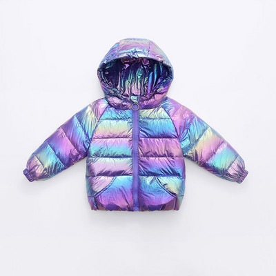 Dnevna dječja jakna s patentnim zatvaračem i kapuljačom pogodna za zimu