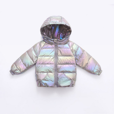 Dnevna dječja jakna s patentnim zatvaračem i kapuljačom pogodna za zimu
