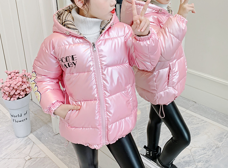 Podstavljena jakna za djevojčice sa patentnim zatvaračem - dva modela