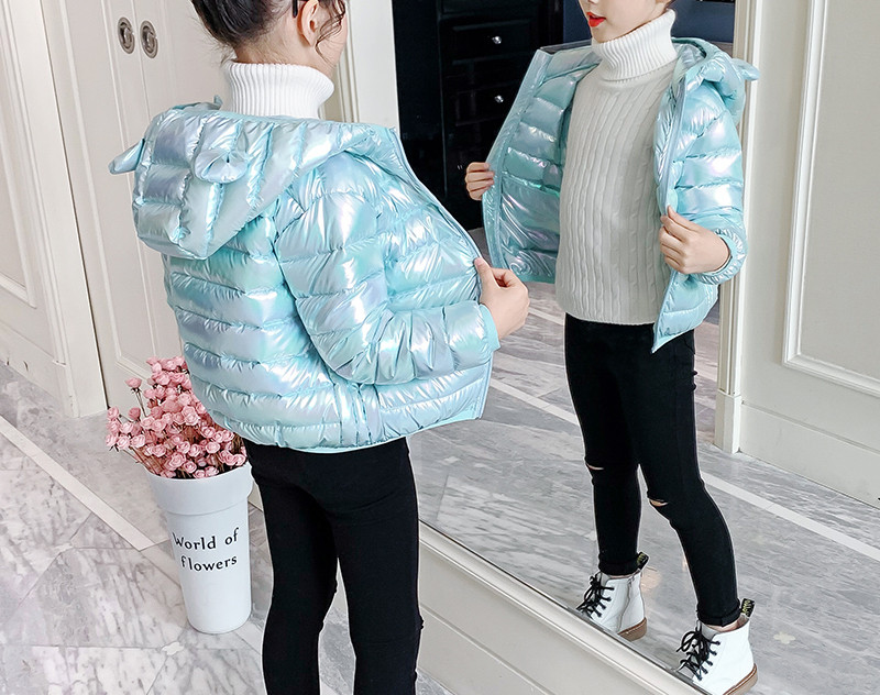 Podstavljena jakna za djevojčice sa patentnim zatvaračem - dva modela