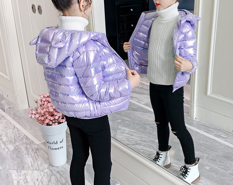 Podstavljena jakna za djevojčice sa patentnim zatvaračem - dva modela