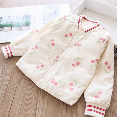 Moderna dječja proljetna jakna za djevojčice na gumbe