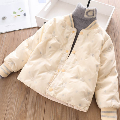 Moderna dječja proljetna jakna za djevojčice na gumbe