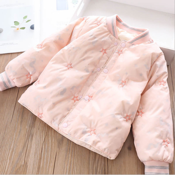 Moderna dječja proljetna jakna za djevojčice na gumbe