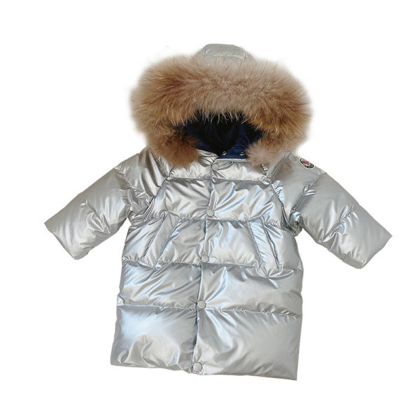 Dječja zimska jakna s donjom kragnom i patentnim zatvaračem