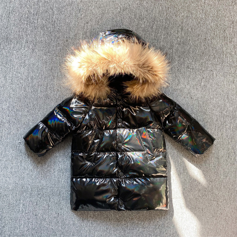 Dječja zimska jakna s donjom kragnom i patentnim zatvaračem