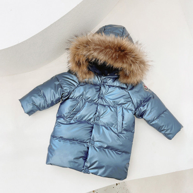 Dječja zimska jakna s donjom kragnom i patentnim zatvaračem