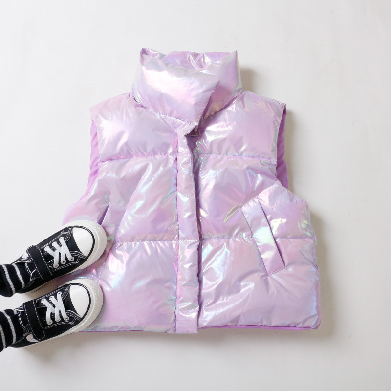 Dječji prsluk za djevojčice sa sjajnim efektom