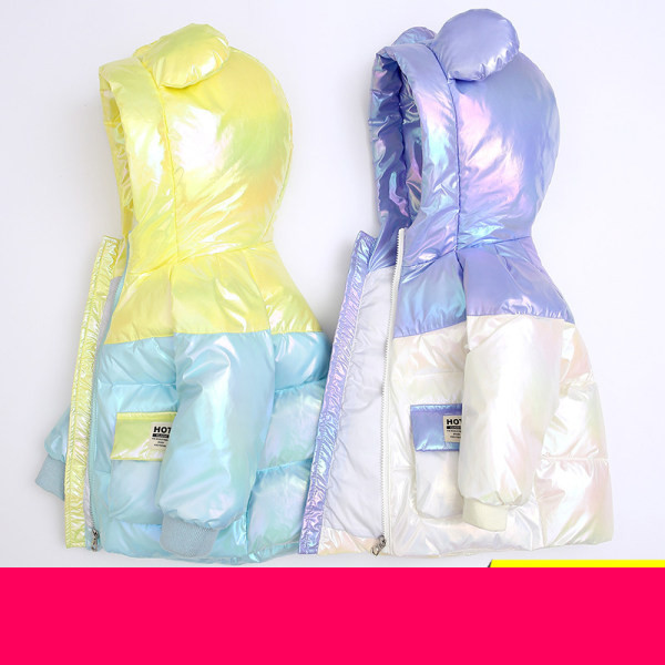 Laisvalaikio vaikiška striukė su gobtuvu ir 3D elementu mergaitėms