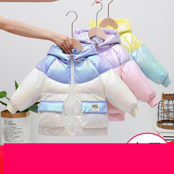 Laisvalaikio vaikiška striukė su gobtuvu ir 3D elementu mergaitėms