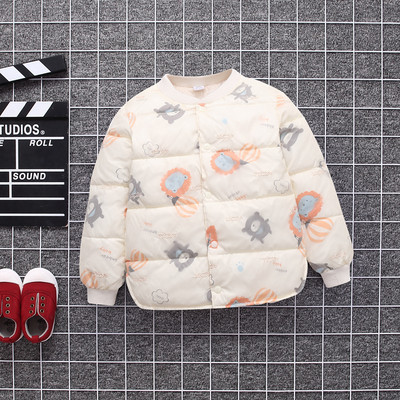 Proljetna dječja jakna s gumbima i uzorkom