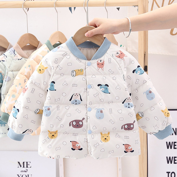 Šarena dječja proljetna jakna s gumbima i okruglim izrezom