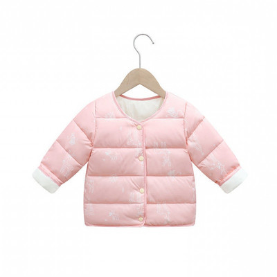 Värvilise aplikatsiooni ja nööpidega kevadine laste jope