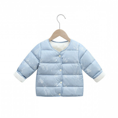 Värvilise aplikatsiooni ja nööpidega kevadine laste jope