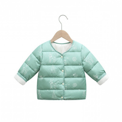 Värvilise aplikatsiooni ja nööpidega kevadine laste jope