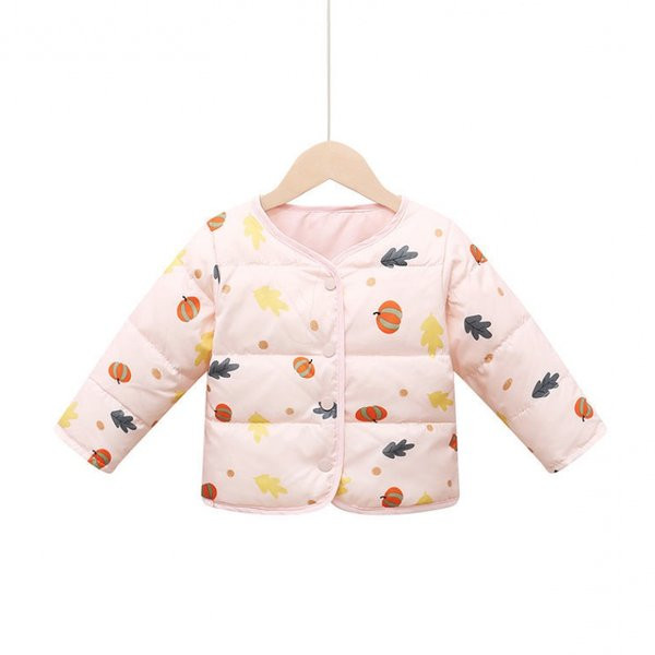 Värvilise aplikatsiooni ja nööpidega kevadine laste jope