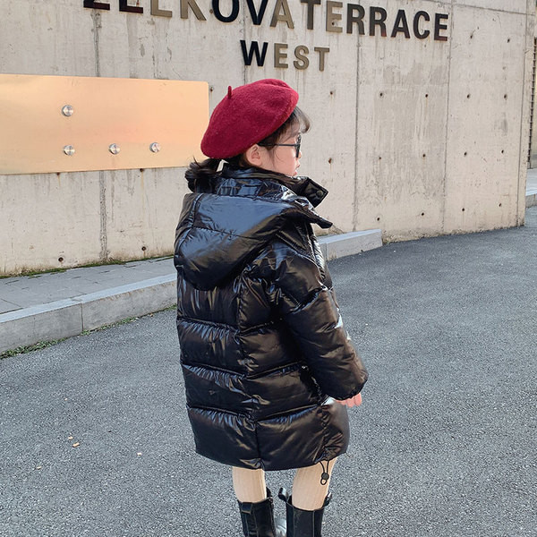 Dječja dnevna duga zimska jakna u tri boje za djevojčice