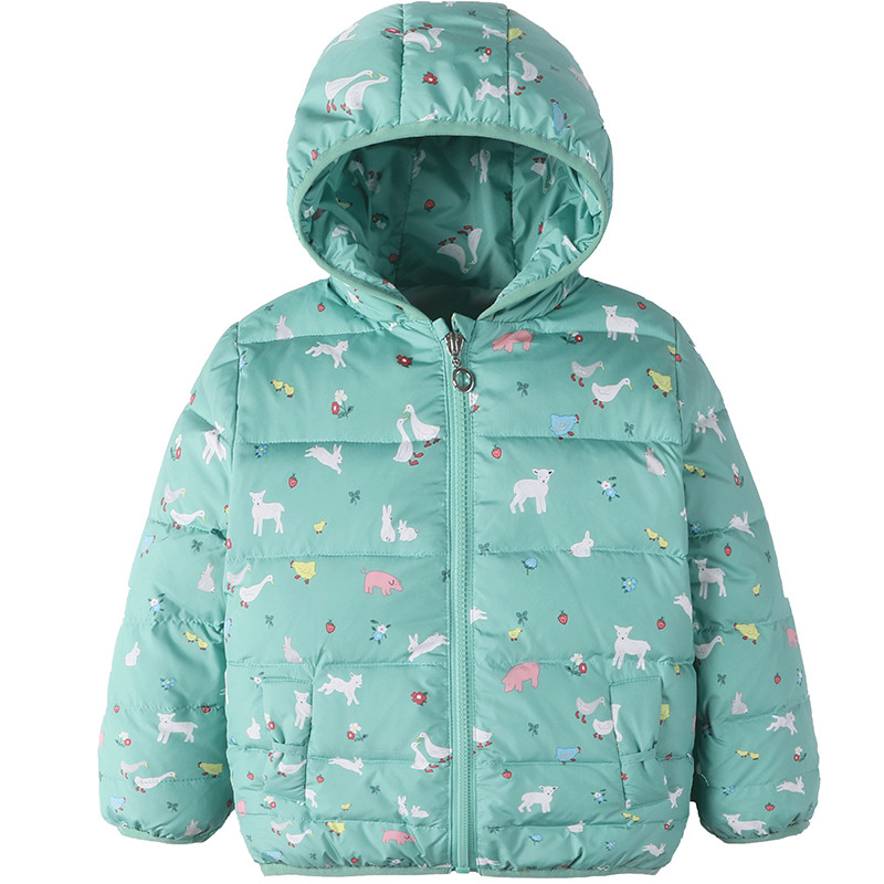 Dječja jakna s kapuljačom i džepovima u više boja za djevojčice