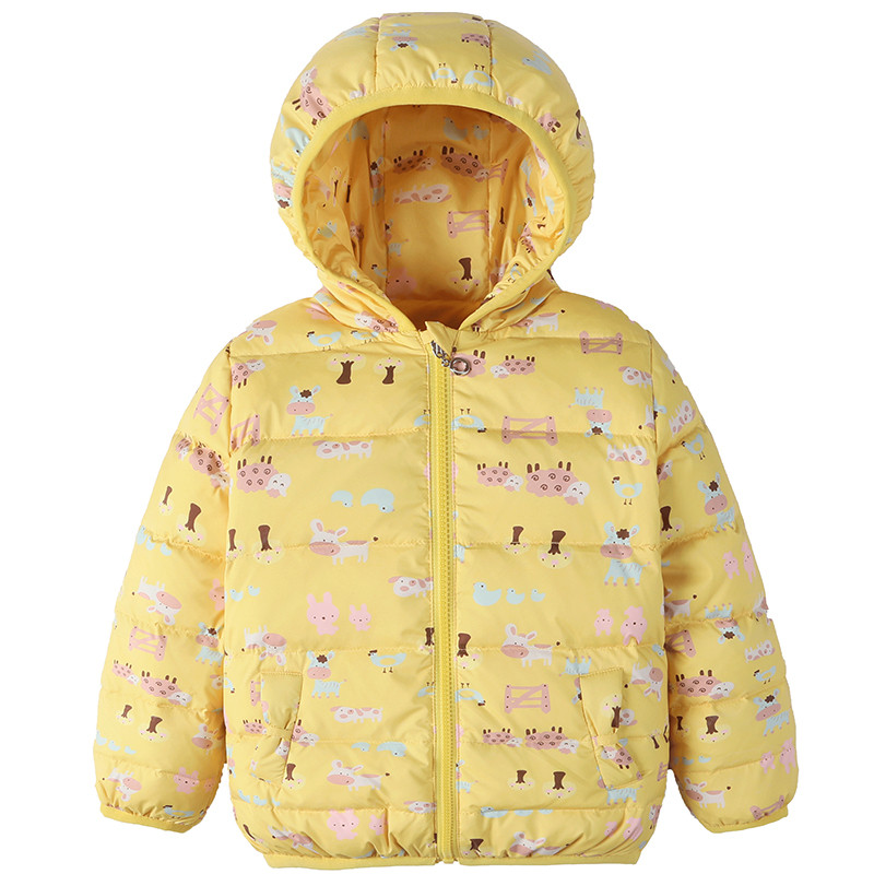 Dječja jakna s kapuljačom i džepovima u više boja za djevojčice