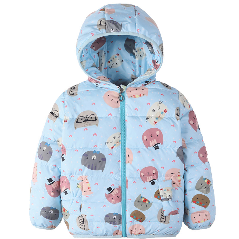 Dječja jakna s kapuljačom i džepovima u više boja za djevojčice