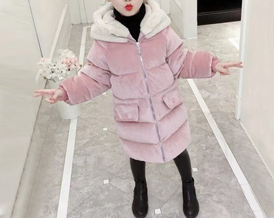 Zimska ležerna podstavljena jakna pogodna za djevojčice