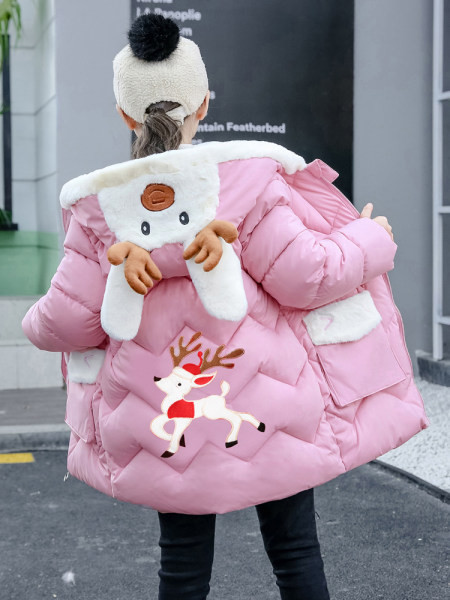 Dječja ležerna jakna sa 3D elementom i džepovima u više boja